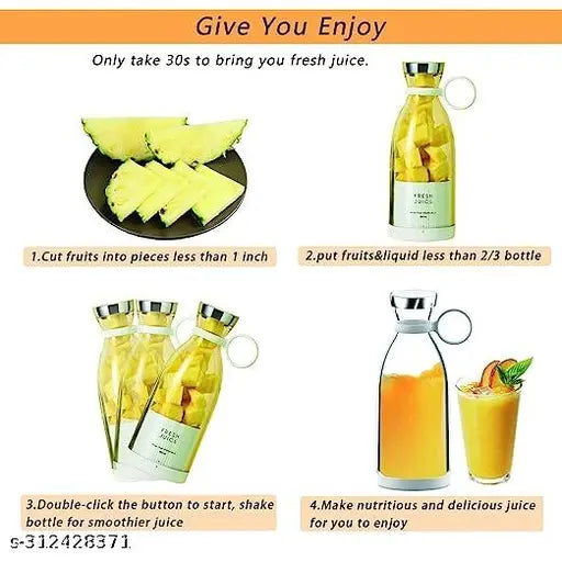 ⚡ Electric Mini Juicer Bottle | Wireless Portable Blender for Smoothies & Shakes