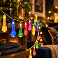 14 LED Rain Drop Fairy Lights Waterproof Indoor Outdoor For Home Decoration