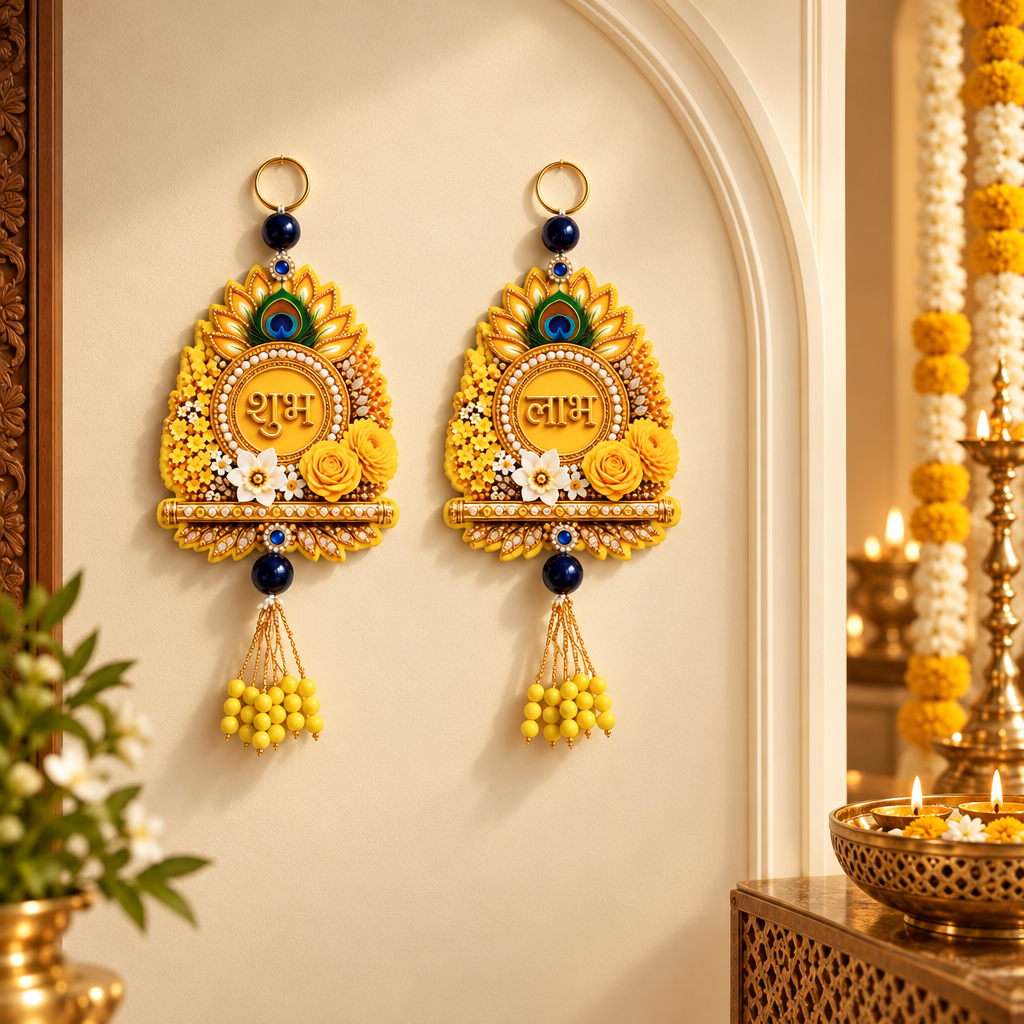 CARTNEST Shubh Labh Diwali Wall Hanging for Home