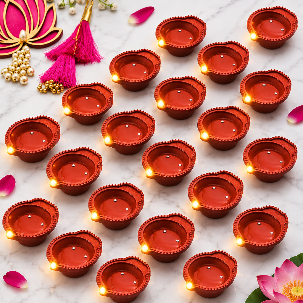 Water Sensor Diya Set (Pack Of 6)