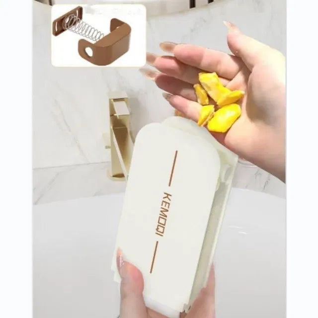 3-in-1 Portable Soap Dispenser Scrubber Roller Box – Smart Laundry Washing Tool