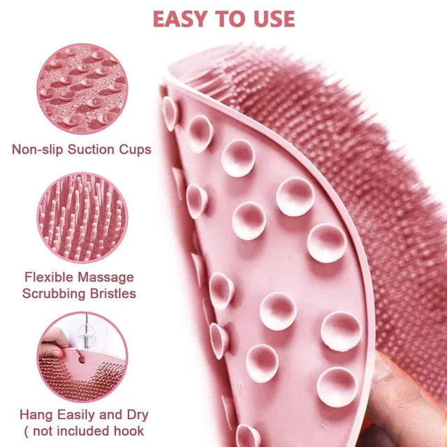 Silicone Body & Foot Scrubber – Gentle Exfoliating Bath Brush