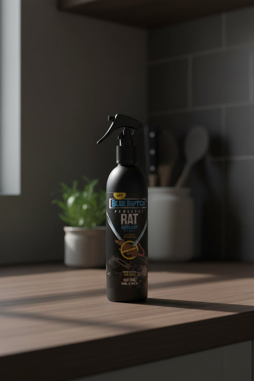 Blue Raptor Powerful Rat Repellent Spray – 100% Natural, Non-Toxic | 250ml (Pack of 2)