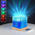 AquaGlow Water Ripple Night Light | 16-Color USB Ambient Lamp with Remote