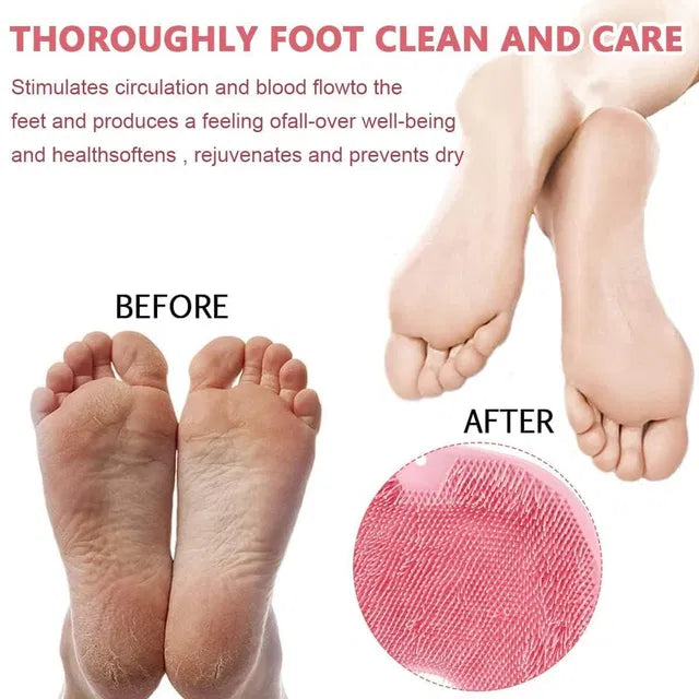 Silicone Body & Foot Scrubber – Gentle Exfoliating Bath Brush