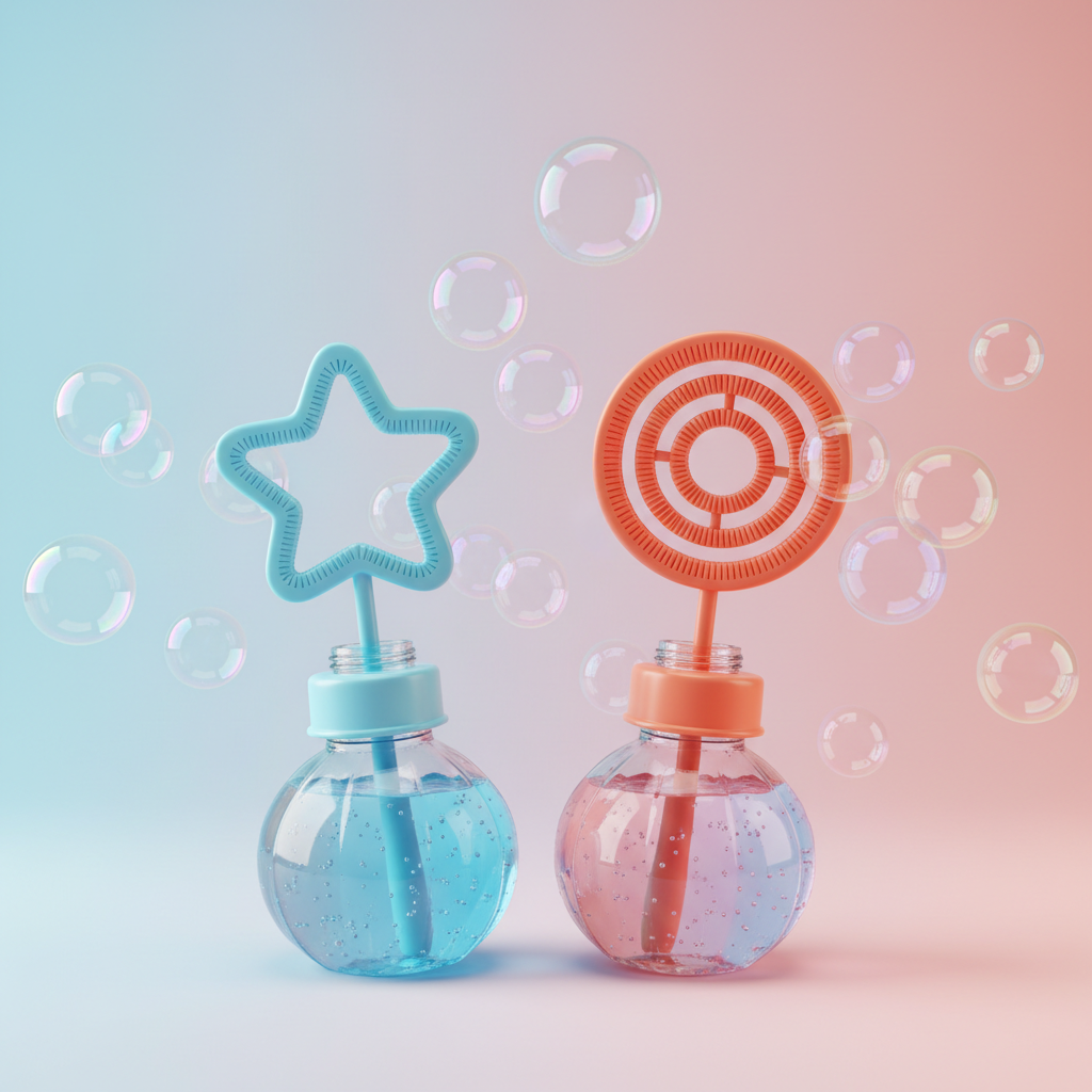 Colorful Bloonies kids bubble play set from CARTNEST with bright bubble wands and sparkling bubbles