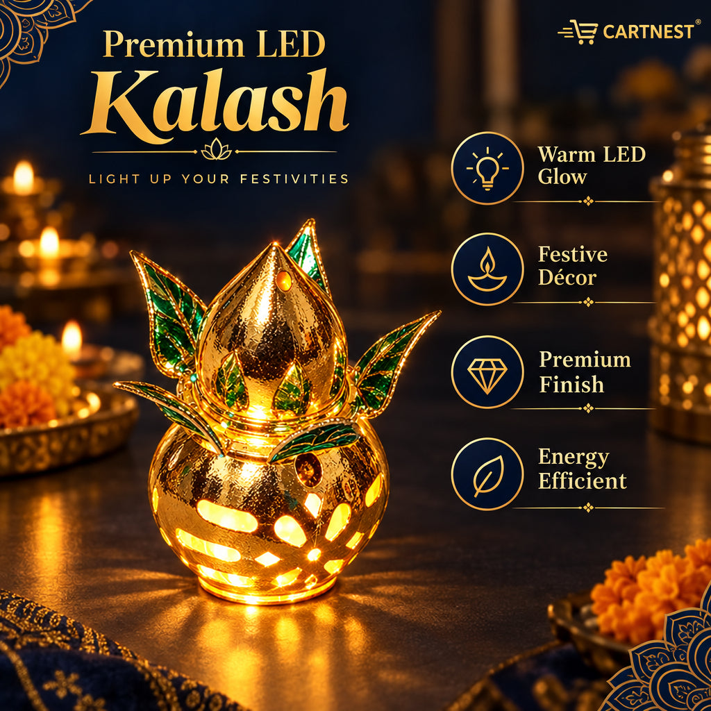 Golden Color Coconut LED Kalasam