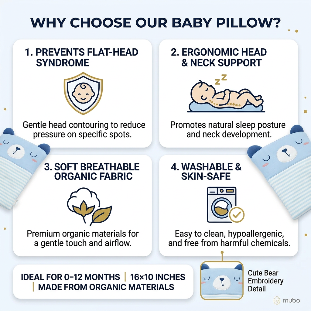CARTNEST Baby Support Pillow | Assorted Colour
