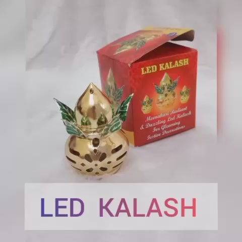 CARTNEST Diwali Radiance | Golden Coconut LED Kalasam
