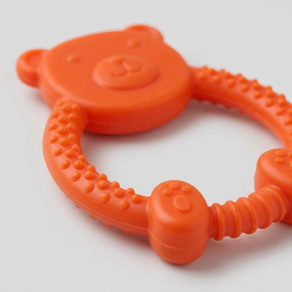 Close-up of Textured Soothing Surface on Bear Teether